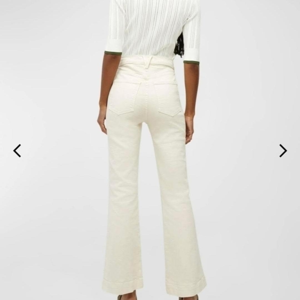 Veronica Beard Ivory High-Waist Jeans Size 29 Us